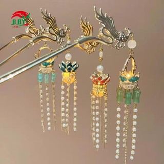 Kẹp tóc phong cách dân tộc với thiết kế phượng hoàng sáng tạo, phù hợp với sườn xám và quần áo thời trang