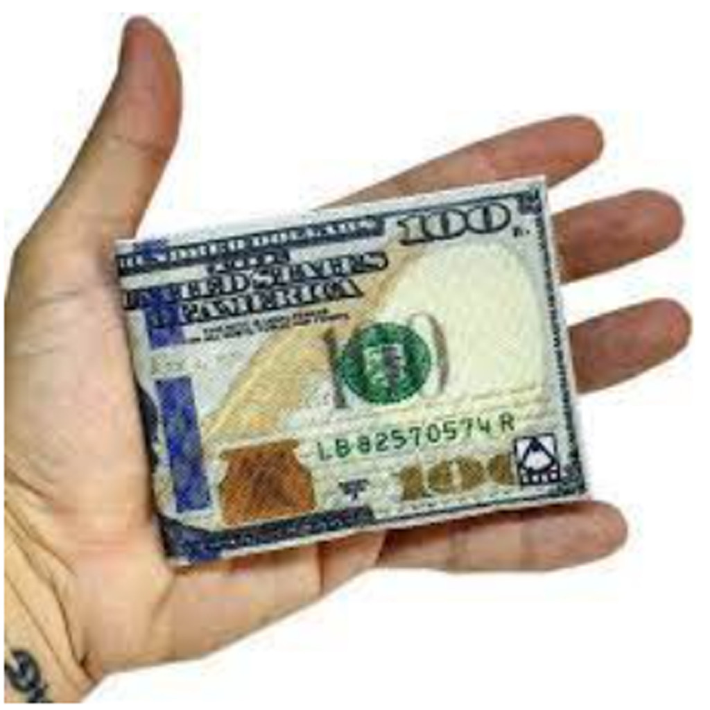 Canvas Dollar Bill Bifold Ví In Đô La Hóa Đơn Tiền Ví Quà Tặng Cho Thanh Thiếu Niên Trẻ Em Bé Trai Bé Gái