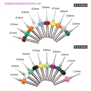 Toplanswatchstore 10 Cái / bộ 0.1 Mm-1.2 Mm Chất Lượng Cao Hợp Kim Cứng In PCB Bảng Mạch Carbide Micro Khoan Bits Tool 0.1mm 1.2mm VN