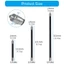 Star 1 4 inch Thanh ren Máy ảnh hành động đa năng Cánh tay lắp ráp nhanh di động