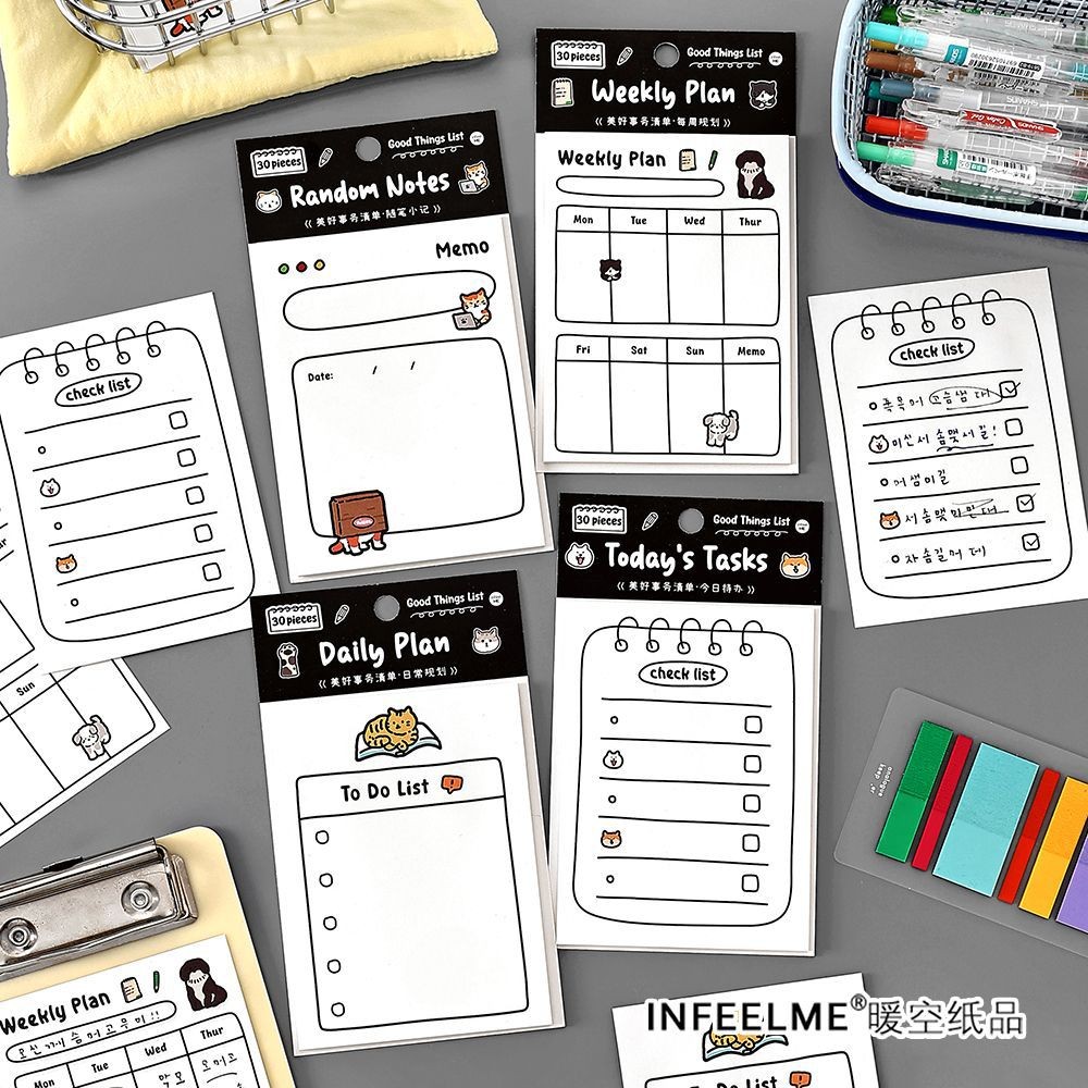 Giấy Note - Tập 30 Tờ Giấy Ghi Chú Có Keo GOOD THINGS Check List ...