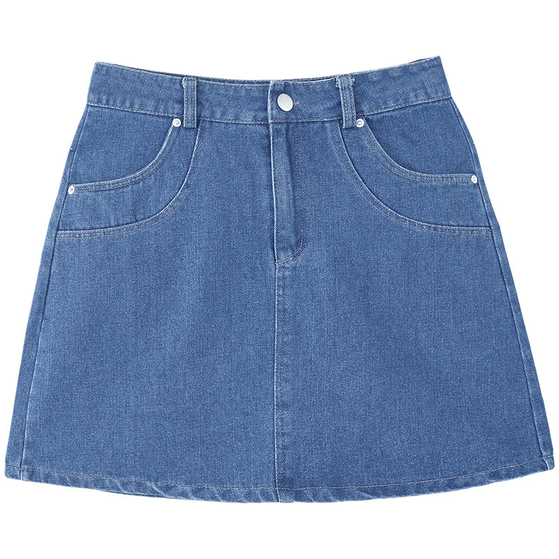 Mutu Retro Cao Cấp Hông Váy Denim Nữ Mùa Hè 2026 Phong Cách Mới Nhỏ Ôm Hơn Nhìn Chữ a Váy