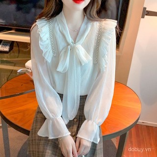 Áo Barong Hiện Đại Filipiniana Phong Cách Châu Á, Chất Liệu Voan Có Nơ Chi Tiết Thanh Lịch