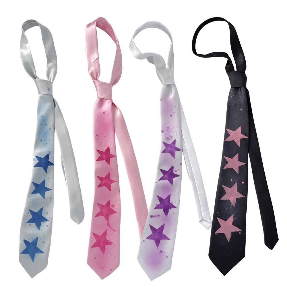 LACYES Star Tie, Y2K Sweet Glossy Tie, Casual Có Thể Điều Chỉnh Tay Thắt Lưng Mềm Phù Hợp Với Phụ Kiện