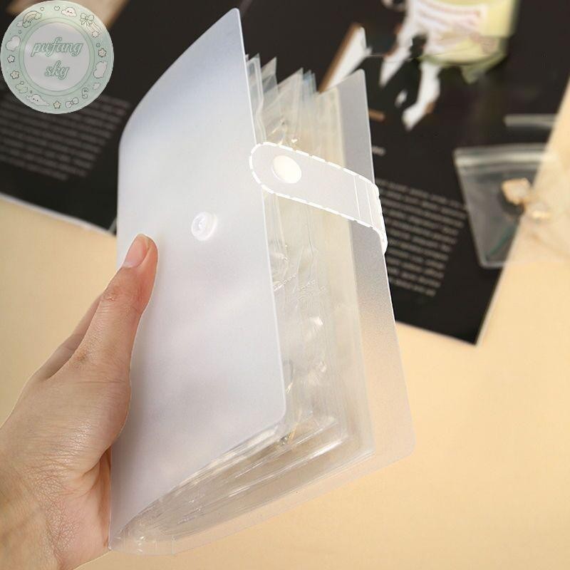 PUSKY Trang Sức Hộp Bảo Quản Túi Kín Bông Tai Chống Oxy Hóa Nhẫn Trang Sức Trong Suốt Chống Bụi Túi Bảo Quản Vòng Cổ Trang Sức Album VN
