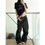 Tianlesiwei Quần Jean Cổ Điển Mỹ, Ống Rộng Form Phù Hợp Unisex