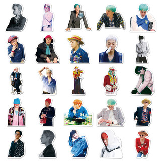 Bộ 50 Hàn Quốc Kpop Boy Star G-DRAGON Dán DIY Điện Thoại Notebook Vali Laptop Miếng Dán