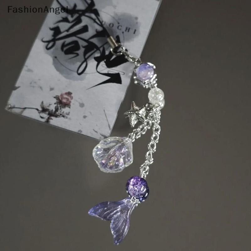FashionAngel Trò Chơi Tình Yêu Và Không Gian Sâu Rafayel Cosplay Cặp Đôi Dây Xích Điện Thoại Đuôi Cá Mặt Dây Chuyền Móc Khóa Túi Trang Sức Chống Đỡ Phụ Kiện Quà Tặng VN