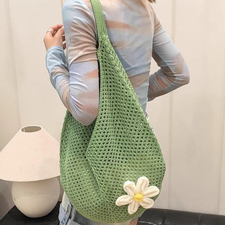 Túi lưới đi biển unisex, Chất cói mềm nhẹ, Phong Cách Hàn Quốc , phong cách basic dễ phối đồ