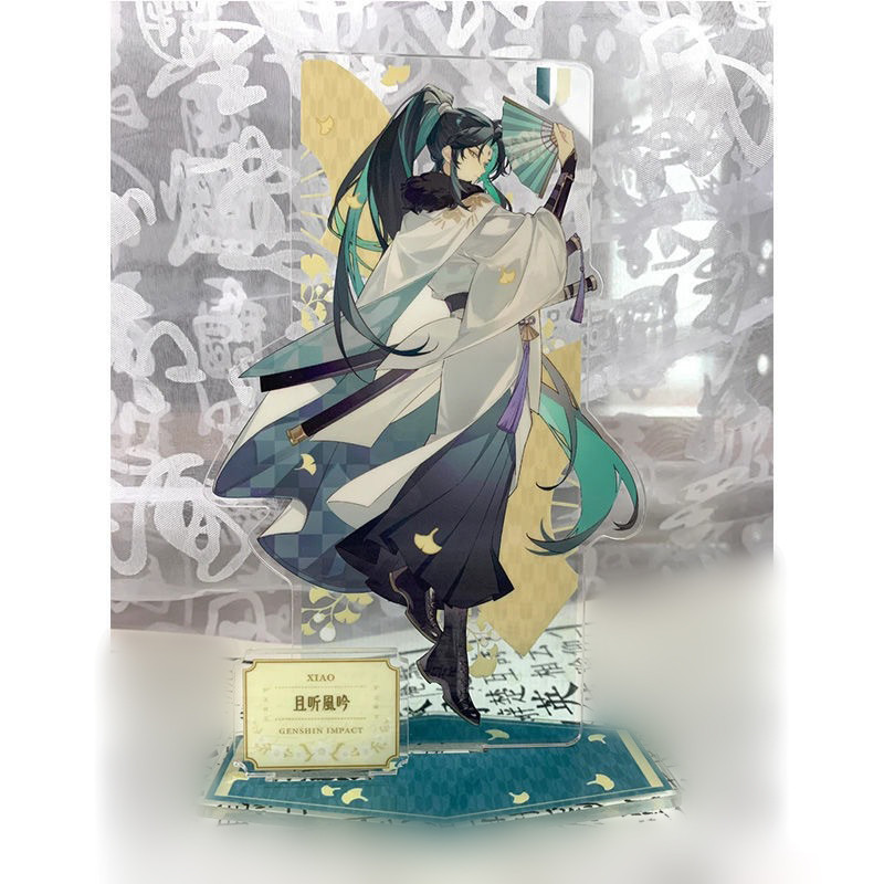 HK1 Genshin Tác Động Đứng Tấm Xiao Ballader Acrylic Tấm Giá Đỡ Máy Tính Để Bàn Trò Chơi Anime Trang Trí KH1