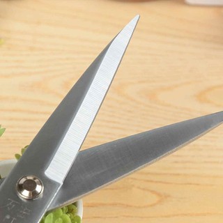 Kéo lưỡi thép cán bọc nhựa 2 màu thông dụng kiếm phong,Kéo cắt đa năng tay da vàng đỏ loại to đẹp, kéo vàng đỏ - SUNND