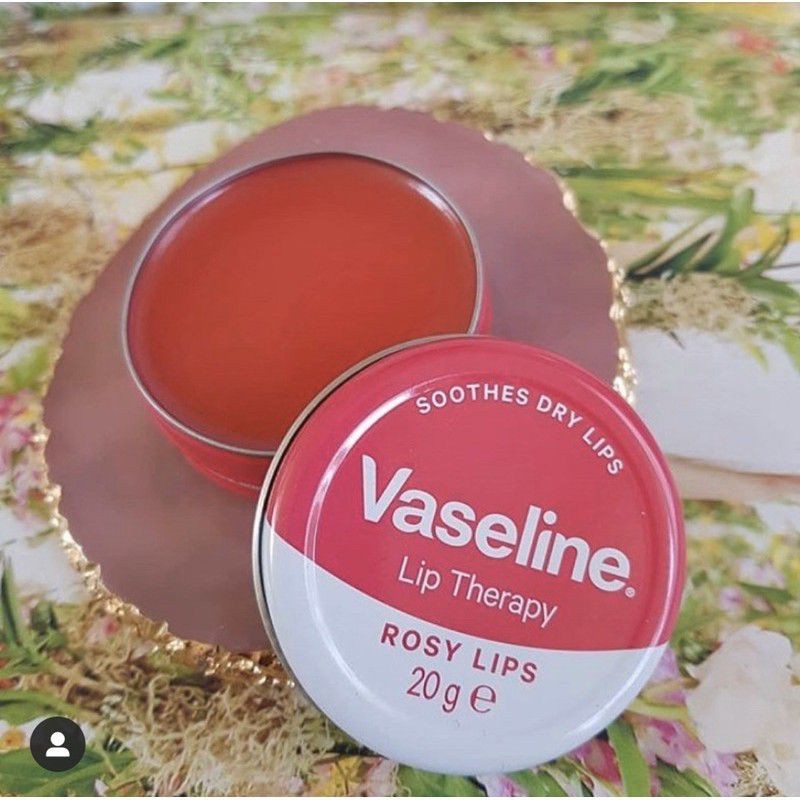Son Dưỡng Vaseline Dưỡng Hồng Mềm Môi Lip Therapy Rosy Lips Hộp 20g, giảm thâm môi, cấp ẩm