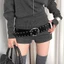 Thắt lưng rộng đinh tán phong cách punk ORDOBOX - Bền đẹp, phù hợp với váy và blazer nữ