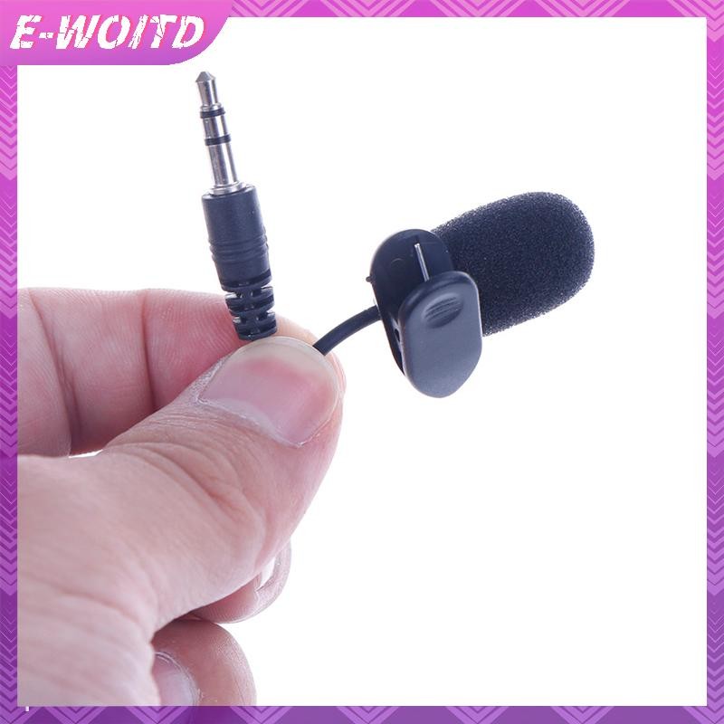 E-WOITD 3.5mm Studio Speech Mic Micro Clip cho PC Desktop Notebook 1.5M HNVN