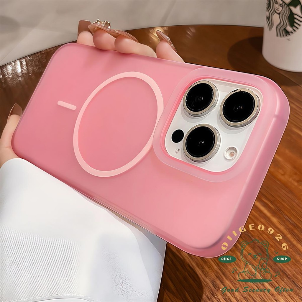Ốp điện thoại từ tính dạng lỏng chống rơi màu iphone16 Pro Max 15 14 cho vỏ iPhone Vỏ mềm silicon TPU chống sốc