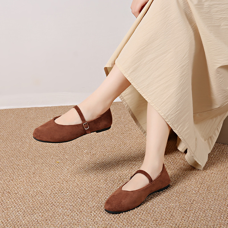 Giày Đế Bằng Nữ Atikota Slip-on Thời Trang Màu Trơn Phù Hợp Với Thoải Mái Nhẹ Đế Bằng Thường Ngày