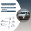 10 Cái / bộ Xe ABS Chrome Tay Nắm Cửa Bát Lắp Khung Lớp Phủ Bảng Cho Hiace 2005-2015