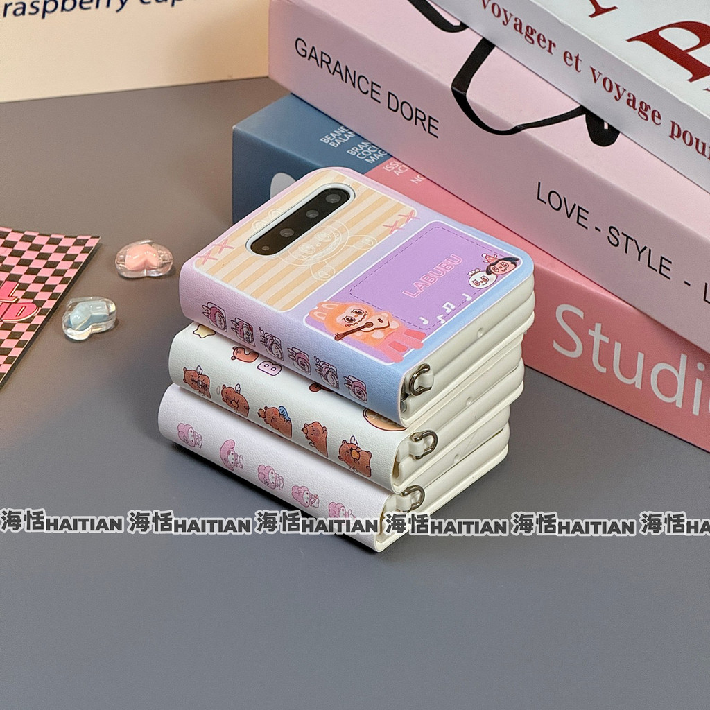 Thích Hợp Cho Samsung Galaxy ZFlip7 5G Sáng Tạo Phim Hoạt Hình Flipcover Vỏ Điện Thoại Dây Gấp Vỏ Cho zflip6 zflip5 zflip4 zflip3 Mixflip N3flip Vỏ Bảo Vệ