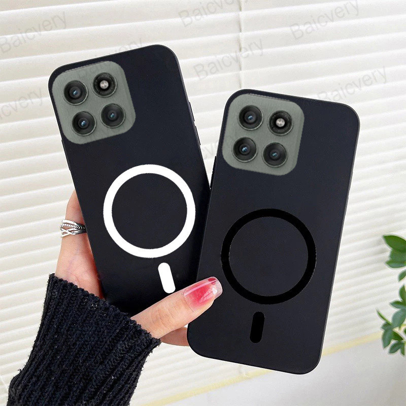 Vỏ Thời Trang Cho Motorola Moto G Style Power Edge 5G 2023 2024 2025 Silicon Mềm Đen Mờ Bao Với Lấp Lánh Không Dây Từ Tính Miếng Dán | BigBuy360 - bigbuy360.vn