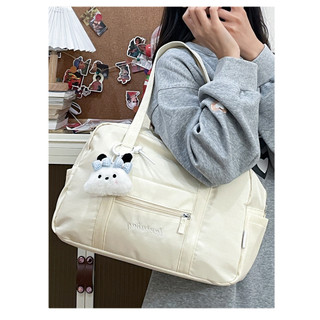 2026 Phiên Bản Hàn Quốc Niche Nylon Dung Tích Lớn Thời Trang Dây Kéo Túi Vải Đeo Vai Đơn