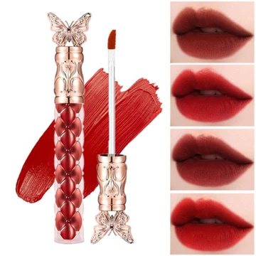O 'CHEAL Velvet Matte Lip Mud Lipstick Trang điểm Son bóng và Cheek Son môi Blush công dụng kép Lip Glaze Dưỡng ẩm không thấm nước lâu trôi Son bóng