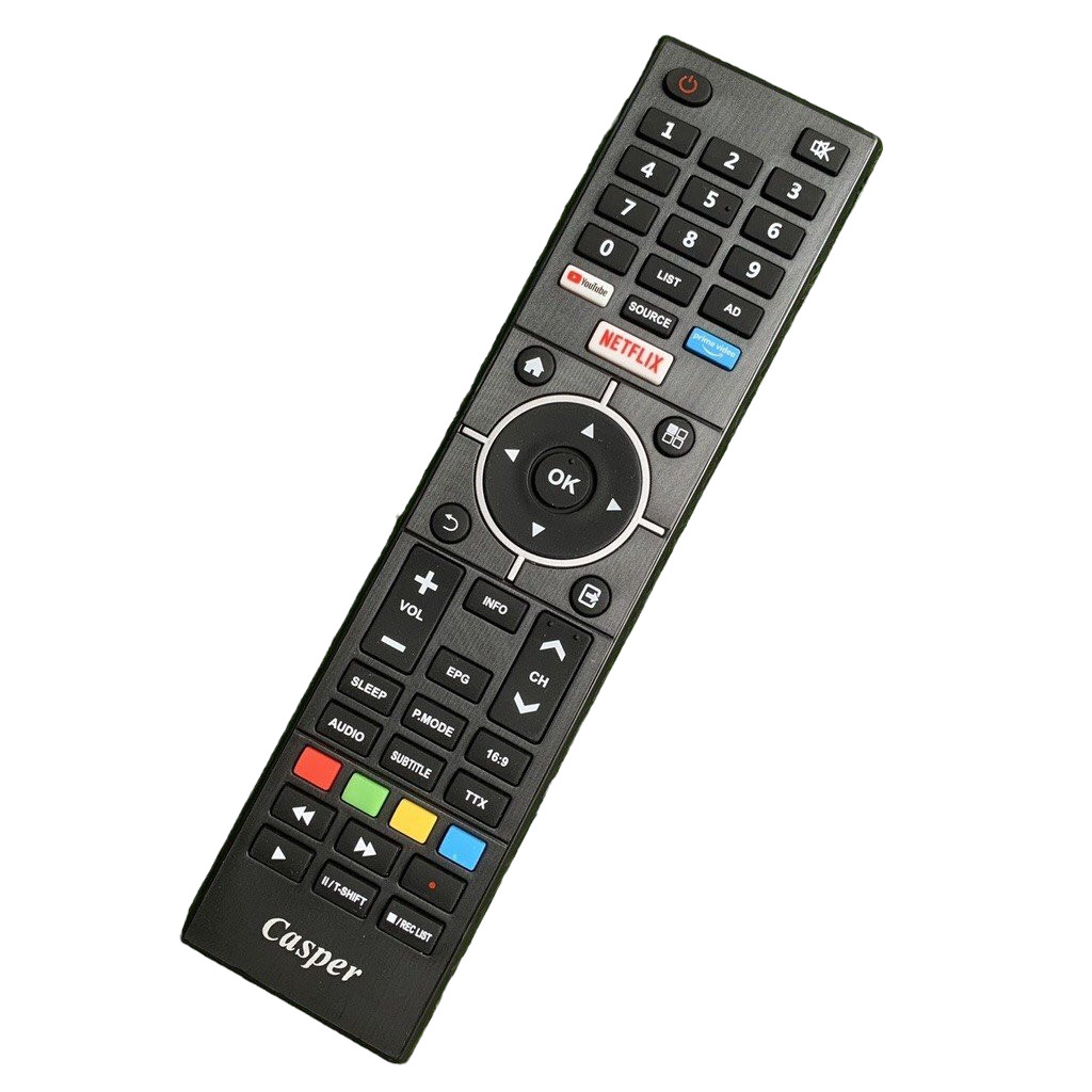 tay điều khiển remote từ xa tv casper LCD hàng tốt-kèm pin-tay đầu bấm tivi casper LCD hàng tốt