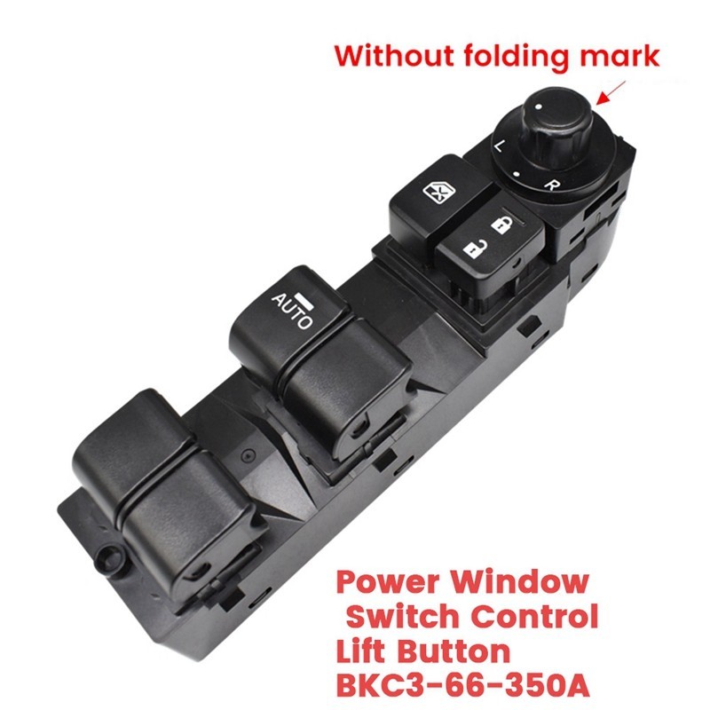 Nút điều khiển công tắc nâng cửa sổ điện bên tài xế BKC3-66-350A cho Mazda CX-5 13-16 Mazda 3 Axela 2014-2017 BKC366350Phụ kiện