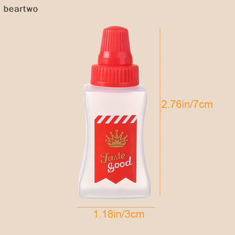 < Beartwo > 2 Chai Nước Sốt Gia Vị Di Động Sốt Cà Chua Salad Hộp Đựng Đẹp