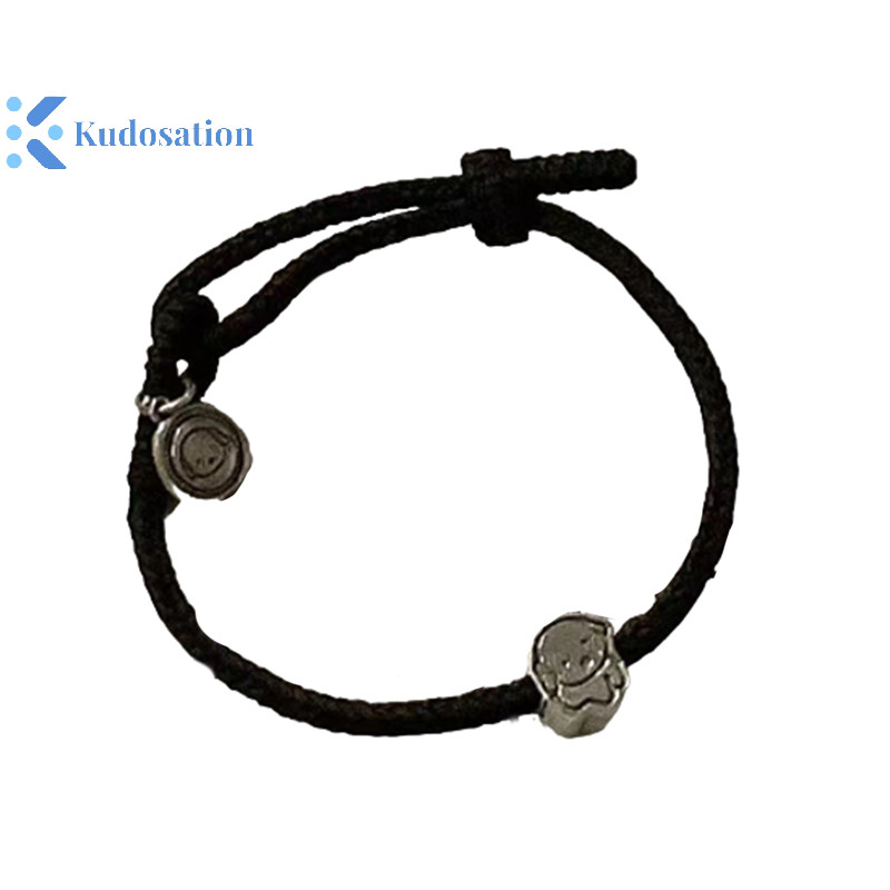 Kudosation Thời Trang Tốt Lành Chó Vòng Tay Dành Cho Nữ Động Vật Ngọt Ngào Mặt Dây Vòng Tay Có Thể Điều Chỉnh Dây Đeo Tay Cặp Đôi Quà Tặng