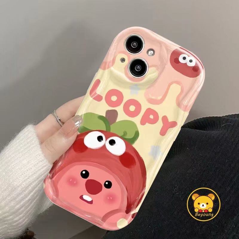 Ốp Điện Thoại Trái Cây Loopy Cho Redmi Note 13 11 Pro 12 12S 11S 4G 13 12 11 Pro Pro + 5G 9 Pro 8 Pro 9s Little Beaver Chuối Xoàiteen Dâu Dễ Thương Ngộ nghĩnh Mềm Chống Rơi Trường Hợp