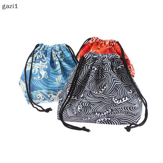 [Gazi1] 1 Hộp Cơm Trưa Dây Rút Phong Cách Nhật Bản Túi Bảo Quản Di Động Cho Du Lịch Dã Ngoại Boutique