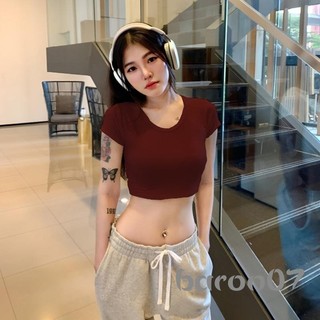 Áo sơ mi nữ cổ tròn cơ bản thời trang tay ngắn màu trơn Slim Fit Áo sơ mi dạo phố