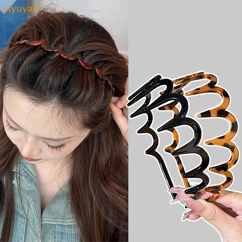 Siyuyan Lược Tóc Mới Zigzag Band Notched Woman Man Girl Quà Tặng Sinh Nhật Cứu Hộ Tóc Gãy Hiện Vật VN