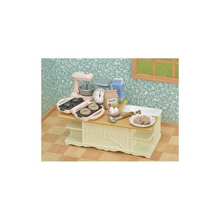 Sylvanian Families furniture [Island Kitchen] CA-423 ST Mark certified, toy doll house
