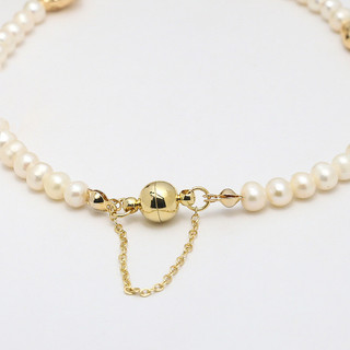 Vòng Tay/Vòng Cổ Nam Châm Vàng 14K/18K, Chống Rơi, Màu Bền Lâu, An Toàn Cho Người Dùng