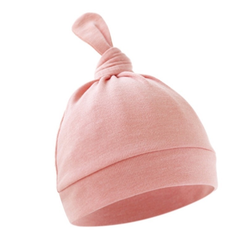 Dasbsug Trẻ Sơ Sinh Mũ Bé Mũ Thắt Nút Thời Trang Mũ Bonnet Ấm Áp Mũ Hợp Thời Trang
