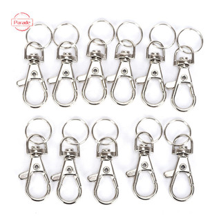 Parade 10PC Bạc Xoay Kích Hoạt Kẹp Chụp Tôm Hùm Khóa Móc Túi Móc Chìa Khóa Móc Khóa Móc Khóa Móc Khóa DIY Quà Tặng10PC Bạc Xoay Kích Hoạt Kẹp Chụp Tôm Hùm Khóa Móc Túi K