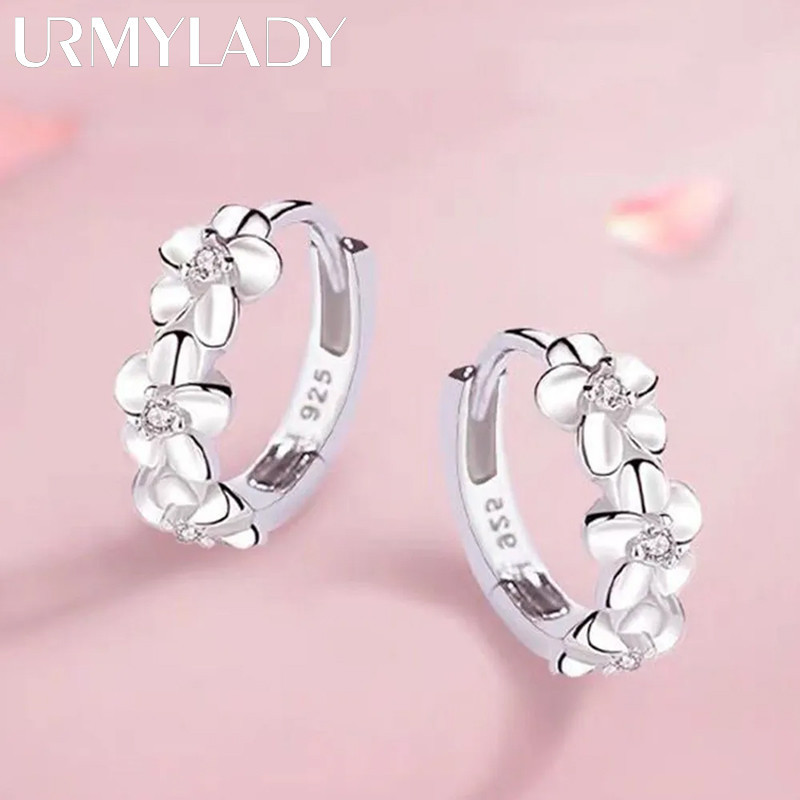 Bông tai kim bạc URMYLADY 925 dành cho nữ Thời trang cưới Trang sức chất lượng cao