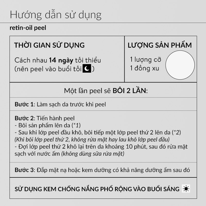 Mô tả Tinh chất Peel da Ekseption Retin-oil 5ml (01 lọ) - 5