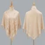 TOPTOOLCX Evening Prom Cape, Với tua rua Khăn choàng nữ rỗng, Áo choàng vải tuyn nhiều màu dự tiệc