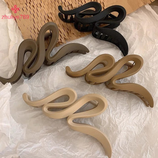 < zhuliye789 > Frosted Wave Grab Clip Lớn Maill Cô Gái Thanh Lịch Kẹp Lưng Phụ Kiện Tóc Quà Tặng Trang Sức