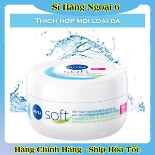 [auth] Kem dưỡng da Nivea Soft 200ml dưỡng ẩm chống nẻ chống khô mốc- Nội địa Đức Đủ Bill [Hot]