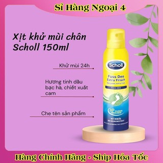 Xịt khử mùi hôi chân và giày Scholl – Nội địa Đức Đủ Bill