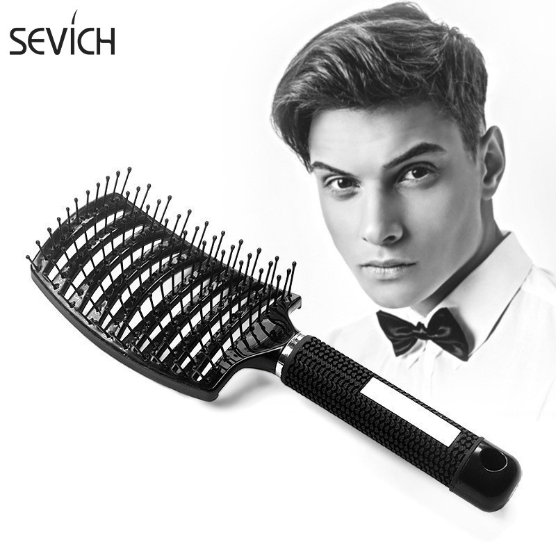 SEVICH Da Đầu Massage Lược Rib Massage Nam Nữ Tóc Ướt Xoăn Tạo Kiểu Tóc Lược Làm Mẫu
