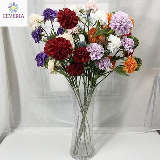 Cành hoa Hạ đông trung tú cầu 6 bông kèm lá cao 60 cm trang trí siêu đẹp