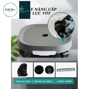 Kệ Đế Cây Chậu Bánh Xe, Lực 80kg, Kèm Khay hứng nước thừa.