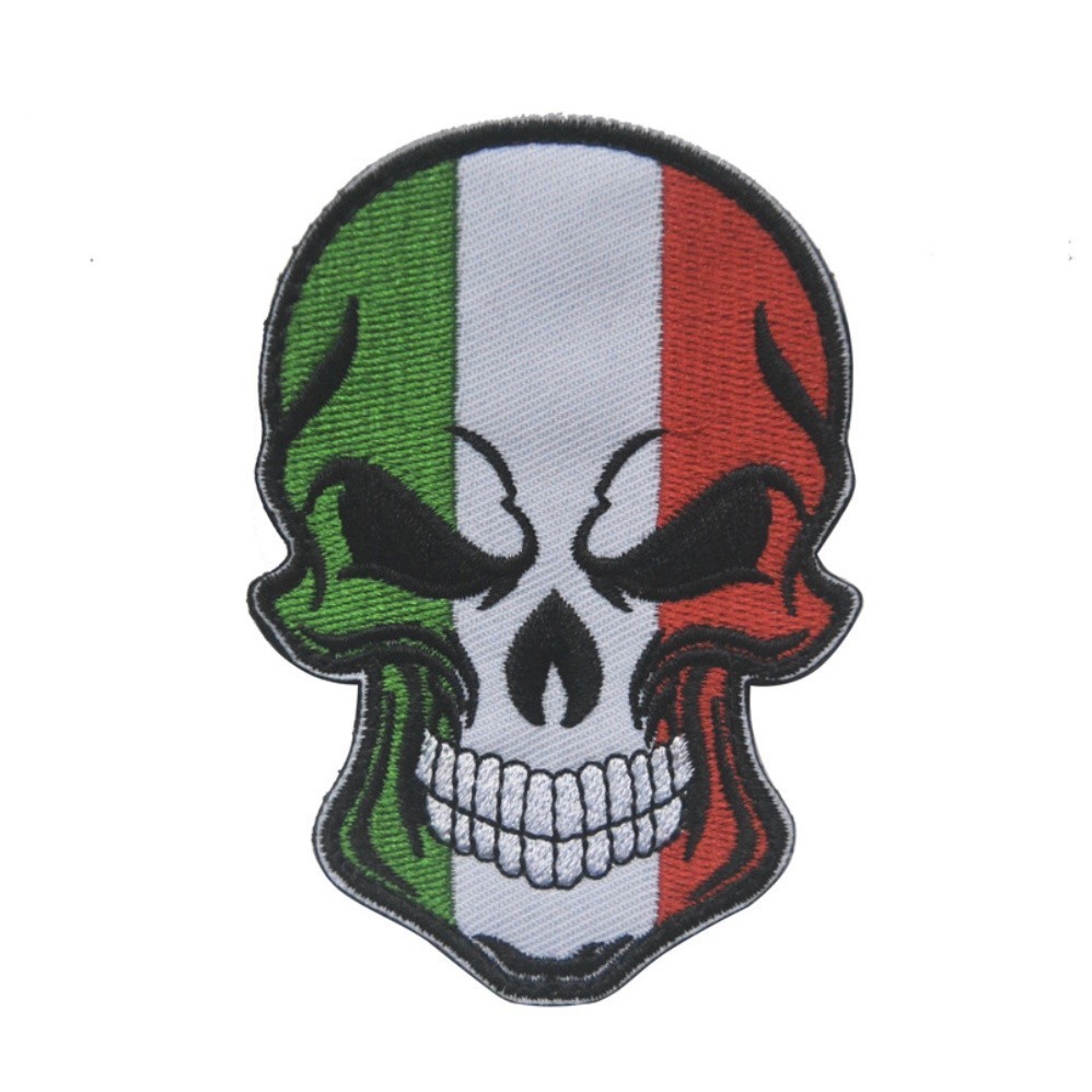 Patch vải đầu lâu_quốc kỳ các nước dán quần áo_ba lô _retro