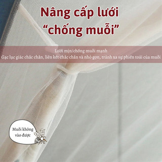 Mùng Chụp Chống Muỗi BUNNIES HOUSE – Màn Gấp Gọn Cửa Đôi Cao Cấp, Bảo Vệ An Toàn Cho Gia Đình