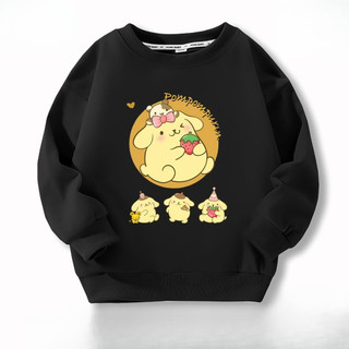 2024 Thời Trang Pompompurin Casual Trẻ Em Cổ Tròn Áo Thu Đông Top