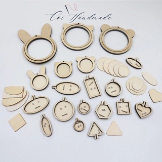 Khung Gỗ Mini Làm Móc Khóa, Mặt Dây Chuyền Handmade